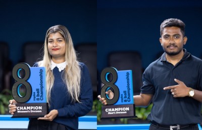 8 ބޯލް ޗެމްޕިއަންޝިޕް ކާމިޔާބު ކުރީ ޝާޒް އާއި އަޒްރާ