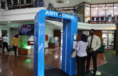 ސްޓެލްކޯގައި ޑިސްއިންފެކްޓް ކުރާ ގޭޓެއް ހަރުކޮށްފި