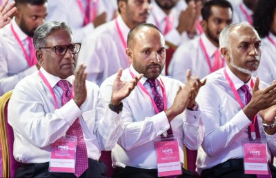 "ހޯޕް ކޮންފަރެންސް" ފަށަމުން މެމްބަރުން ދެއްކީ ޔާމީން ނޫން ކެންޑިޑޭޓަކު ބޭނުން ނުވާކަން