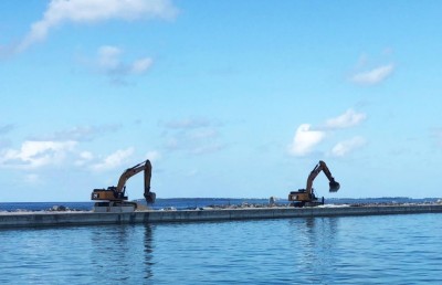 މަރަދޫ ބަނދަރުގެ މަސައްކަތް ނިމުމަކާ ގާތަށް