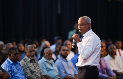 "ގަދަރުވެރި ރައްޔިތެއް": މިއީ ރައީސް ދެއްކެވި ބިޔަ މަޝްރޫއު!