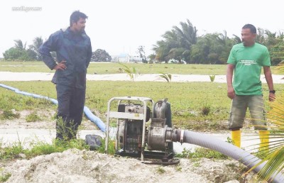 ކުޅުދުއްފުށްޓަށް ބޯކޮށް ވާރޭވެހި ބައެއް ގެތަކަށް ފެން ވަދެއްޖެ