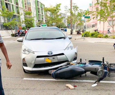 ހުޅުމާލޭގައި އެކްސިޑެންޓެއް ހިނގައި އަންހެނަކަށް އަނިޔާވެއްޖެ