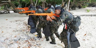 އެމްއެންޑީއެފުން ހަތިޔާރާ އެކު މާލެ އަދި ހުޅުމާލޭގައި ތަމްރީންތަކެއް ބާއްވަނީ