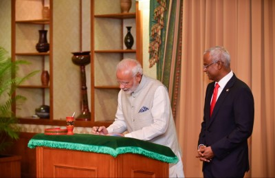 އަމާންކަން ގާއިމްކުރަން ކޮށްފައިވާ މަސައްކަތްތަކުން އިންޑިއާއަކީ ދުނިޔެއަށް އުއްމީދެއް: ރައީސް