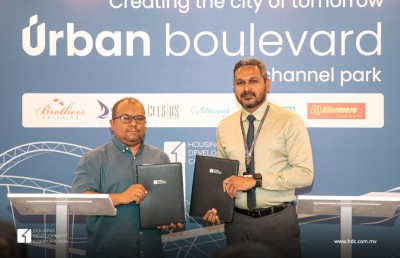 އާބަން ބޮލަވާޑް މަޝްރޫއުގައި ހިމެނޭ ރެސްޓޯރެންޓު ހަދަން ހަ ކުންފުންޏަކާއެކު ސޮއިކޮށްފި