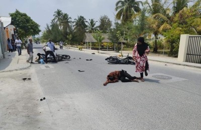 ކުޅުދުއްފުށީގައި ހިނގި އެކްސިޑެންޓެއްގައި ހަތަރު މީހަަކަށް އަނިޔާވެއްޖެ