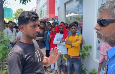 ހަޅުތާލު ހުއްޓާލައި ފްލެޓްތައް ހަދާ މުވައްޒަފުން އަލުން މަސައްކަތް ފަށައިފި