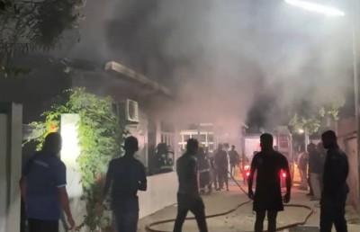 ފޭދޫގައި ގެއެއްގެ ބައެއްގައި ރޯވެ އަނދައި ހުލިވެއްޖެ