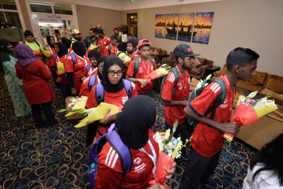 ސްޕެޝަލް އޮލިމްޕިކްސްއަށް ދިޔަ ދެ ޓީމަށް ހޫނު މަރުހަބާއެއް