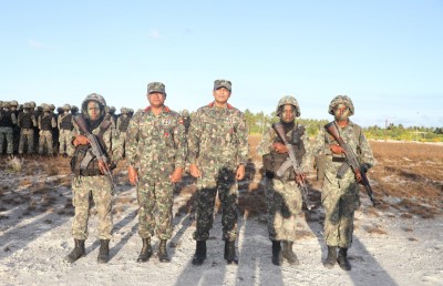 އެމްއެންޑީއެފްގެ މެރިން ކޯގެ ތަމްރީނުގައި ފުރަތަމަ ފަހަރަށް އަންހެން ސިފައިން ބައިވެރިވެއްޖެ