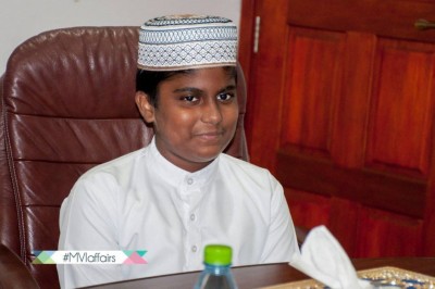 މައްކާގެ ގުރުއާން މުބާރާތުގައި ރާއްޖޭގެ 13 އަހަރުގެ ހާފިޒް މުސްތަފާ  ބައިވެރިވެއްޖެ