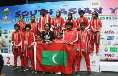 ދެކުނު އޭޝިއާގެ ޖޫނިއާ މުބާރާތުން ޓީޓީ ޓީމަށް ދެ ލޯ މެޑަލް