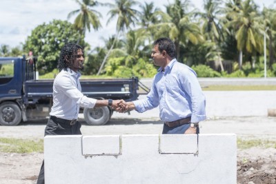 ނިލަންދޫގައި ފެނަކައިން އަޅާ އާ އިންޖީނުގޭގެ ބިންގާ އަޅައިފި