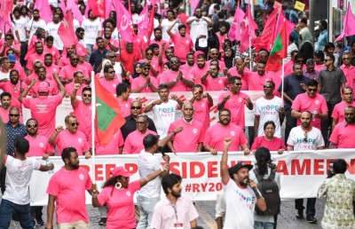 ޔާމީންގެ ރިޔާސީ ޓިކެޓް މަތީ ކެމްޕެއިން ނުކޮށް އޮތީ "ބިރުދެއްކުން"!
