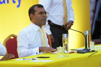 އެމްޑީޕީގެ ރައީސްކަމަށް ވޯޓު ދިން މެންބަރުންނަށް ނަޝީދުގެ ޝުކުރު