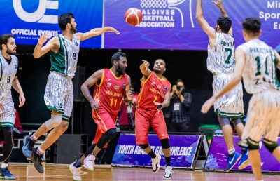 ރާއްޖެ ބަލިކޮށް ހަތް އަހަރަށްފަހު ބާސްކެޓްގައި ޕާކިސްތާނަށް ފުރަތަމަ މޮޅު