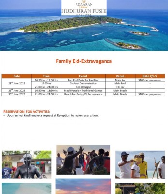 ރިސޯޓްތަކުގައި އޯފް ސީޒަންގެ ވިޔަފާރި ދަށްކަމުން އީދު ޕެކޭޖް ވިއްކަނީ