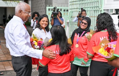 ރަން ކާމިޔާބީ ހޯދި ސްޕެޝަލް އޮލިމްޕިކްސް ޓީމަށް ޝަރަފުވެރި މަރުހަބާއެއް