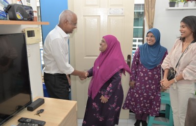 ގޯއްޗާއި ފްލެޓް ދޭނެ ކަމާ މެދު މާލޭ ރައްޔިތުންގެ ހިތުގައި މިހާރު ޝަކެއް ނެތް: ރައީސް