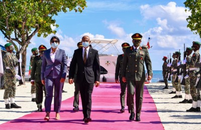 އަސްކަރިއްޔާގެ ހަގީގީ ބޭނުމަކީ ސުލްހަ އާއި އަމާންކަން ދެމެހެއްޓުން: ރައީސް