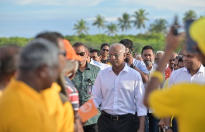 ރިޔާސީ އިންތިހާބު 2023: ރައީސަށް ފުވައްމުލަކުން ހޫނު މަރުހަބާއެއް