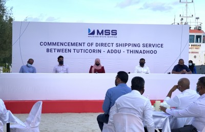 އިންޑިއާ އާއި ތިނަދުއާ ދެމެދު ކާގޯ ދަތުރުތައް ފަށައިފި