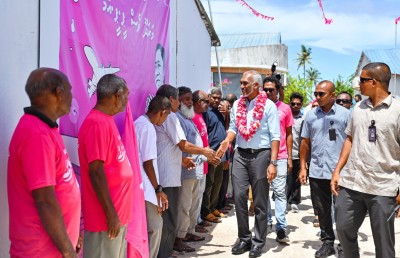 އައްޑޫގެ ތާއީދާ މެދު މުއިއްޒު ހިތްހަމަޖެހޭ، އިތުރަށް ކެމްޕެއިން ވަރުގަދަ ކުރަން ބޭނުންވޭ