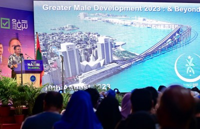 މާލެ އަށް ނާޒިމްގެ ތަސައްވަރު: ރޭލް، ޝޮޕިން މޯލްތައް، ތީމް ޕާކްތައް