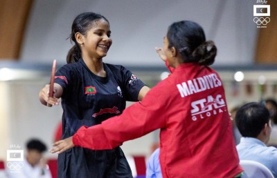 އައިއޯއައިޖީ 2023: ޗެމްޕިއަންކަން ދިފާއުކޮށް ރަން މެޑަލް ހޯދައިގެން ގައުމީ އަންހެން ޓީޓީ ޓީމަށް ތާރީހީ ކާމިޔާބެއް