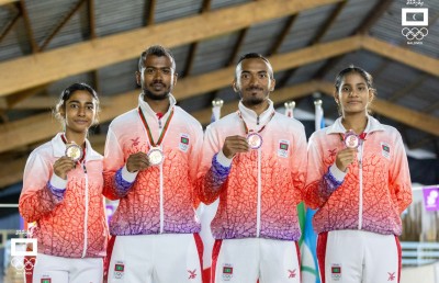 ޓީޓީ އަށް ބޮޑު ކާމިޔާބެއް، މުންސިފާއި ރަފާ އަށް ރަން މެޑަލް، ދީމާ އާއި ޝައްފާނަށް ބްރޯންޒް