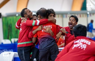44 އަހަރަށްފަހު ގައުމީ ޓީޓީ ފިރިހެން ޓީމަށް މެޑަލް، ފުރަތަމަ ފަހަރަށް ފައިނަލަށް