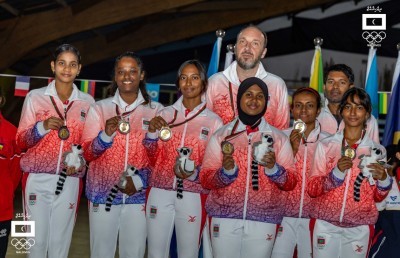 އައިއޯއައިޖީ 2023: ޗެމްޕިއަންކަން ދިފާއުކޮށް ރަން މެޑަލް ހޯދައިގެން ގައުމީ އަންހެން ޓީޓީ ޓީމަށް ތާރީހީ ކާމިޔާބެއް