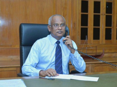ކޮވިޑް 19: ރައީސް ސޯލިހް އދ. ސެކެޓްރީ ޖެނެރަލްއާ މަޝްވަރާ ކުރައްވައިފި