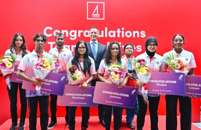 އައިއޯޖީގައި ކާމިޔާބު ހޯދި ބީއެމްއެލް ސްޕޯޓްސް ސްކޮލާޝިޕްގެ އެތުލީޓުންނަށް ހޫނު މަރުހަބާއެއް
