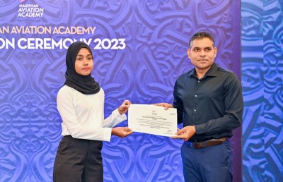މޯލްޑިވްސް އޭވިއޭޝަން އެކަޑަމީގެ ފުރަތަމަ ގްރެޖުއޭޝަން ބާއްވައިފި