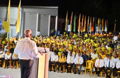 އައްޑޫ ހިމެނޭ ޒައާމަތެއްގެ "ތައްގަނޑު" ޖަހާނެކަން ކަށަވަރު: ރައީސް