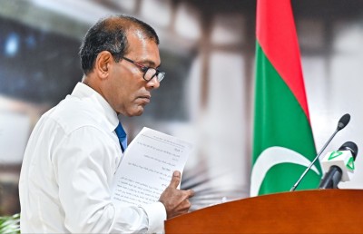 އިންތިހާބުގެ ތެރެއަށް އެހެން ގައުމުތައް ނުވައްދަން ނަޝީދު ގޮވާލައްވައިފި
