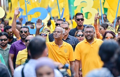 ތިނަކަށް ވޯޓުދީ، ނޫނީ ކަރުނަ އަޅާ ރޯންޖެހިދާނެ: ރައީސް