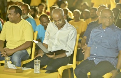 ބިން މިލްކުކުރެވޭ ގޮތަށް ހެދި މީހުން އޮޅުވާލަމުންދާއިރު އެކަން ހުއްޓުވީ މި ސަރުކާރުން: ރައީސް