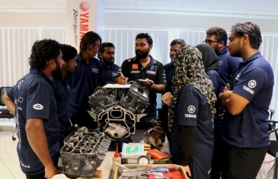 ޔަމަހާ ސައިކަލާއި އައުޓްބޯޑް އިންޖީންގެ ޓެކްނިކަލް ޓްރެއިނިން ކާމިޔާބުކަމާ އެކު ނިންމާލައިފި