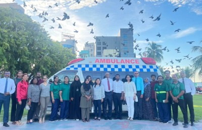 ގައުމީ އެމްބިއުލާންސްގެ ހިދުމަތް ފަށައިފި؛ ގުޅާނީ 100 އަށް