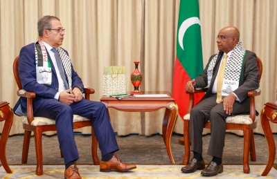 ފަލަސްތީނުން ރާއްޖެ އަށް ކަނޑައެޅި އޮނަރަރީ ކައުންސުލްއާ ޝާހިދު ބައްދަލުކުރައްވައިފި