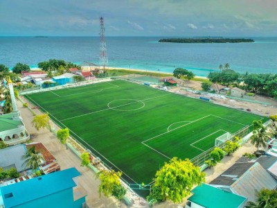 ހޮޅުދޫގައި މިނިސްޓްރީން އެޅި ޓާފް ދަނޑުގެ މަސައްކަތް ނިންމާލައިފި