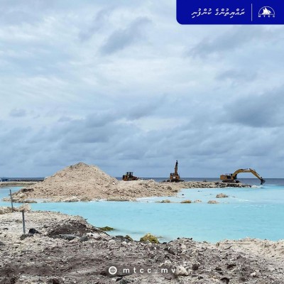 ނެއްލައިދޫ ބަނދަރު މަސައްކަތުގެ 32 ޕަސެންޓް ނިމިއްޖެ