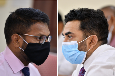 މިނިސްޓަރު އަމީން އާއި ސްޓޭޓް މިނިސްޓަރު ޝާހު ކޯޅުމެއްގައި