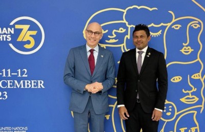 ނައިބު ރައީސް، އދ.ގެ ހިއުމަން ރައިޓްސް ކޮމިޝަނަރާ ބައްދަލުކުރައްވައިފި