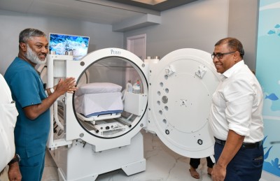 ނޮވެމްބަރުގެ ނިޔަލަށް 44 ޕޭޝަންޓުންނަށް ހައިޕާބެރިކް އޮކްސިޖަން ތެރަޕީގެ 299 ސެޝަން ދީފި