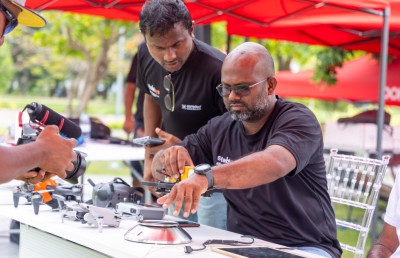 ރާއްޖޭގެ ފުރަތަމަ ޑްރޯން ރޭހަށް ބޮޑު ތަރުހީބެއް