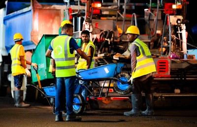 އަމީނީ މަގުގައި ތާރު އަޅައި ނިންމާލައިފި، ފަހު ސެގްމަންޓް ނިންމަން ނެގީ 28 ދުވަސް